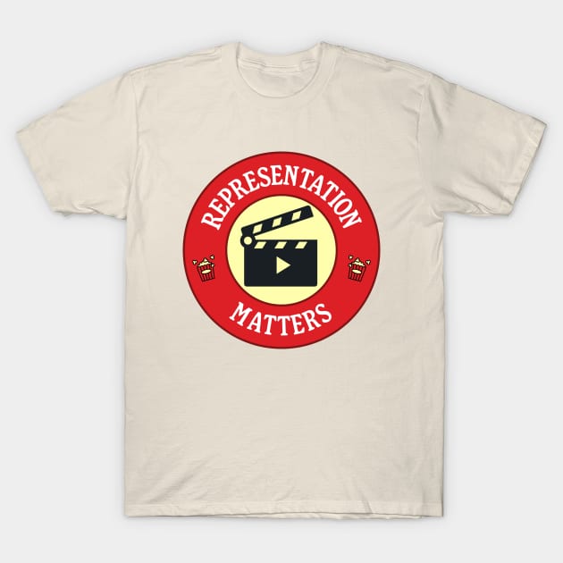 Representation Matters - In Cinema / Movies / TV T-Shirt by Football from the Left